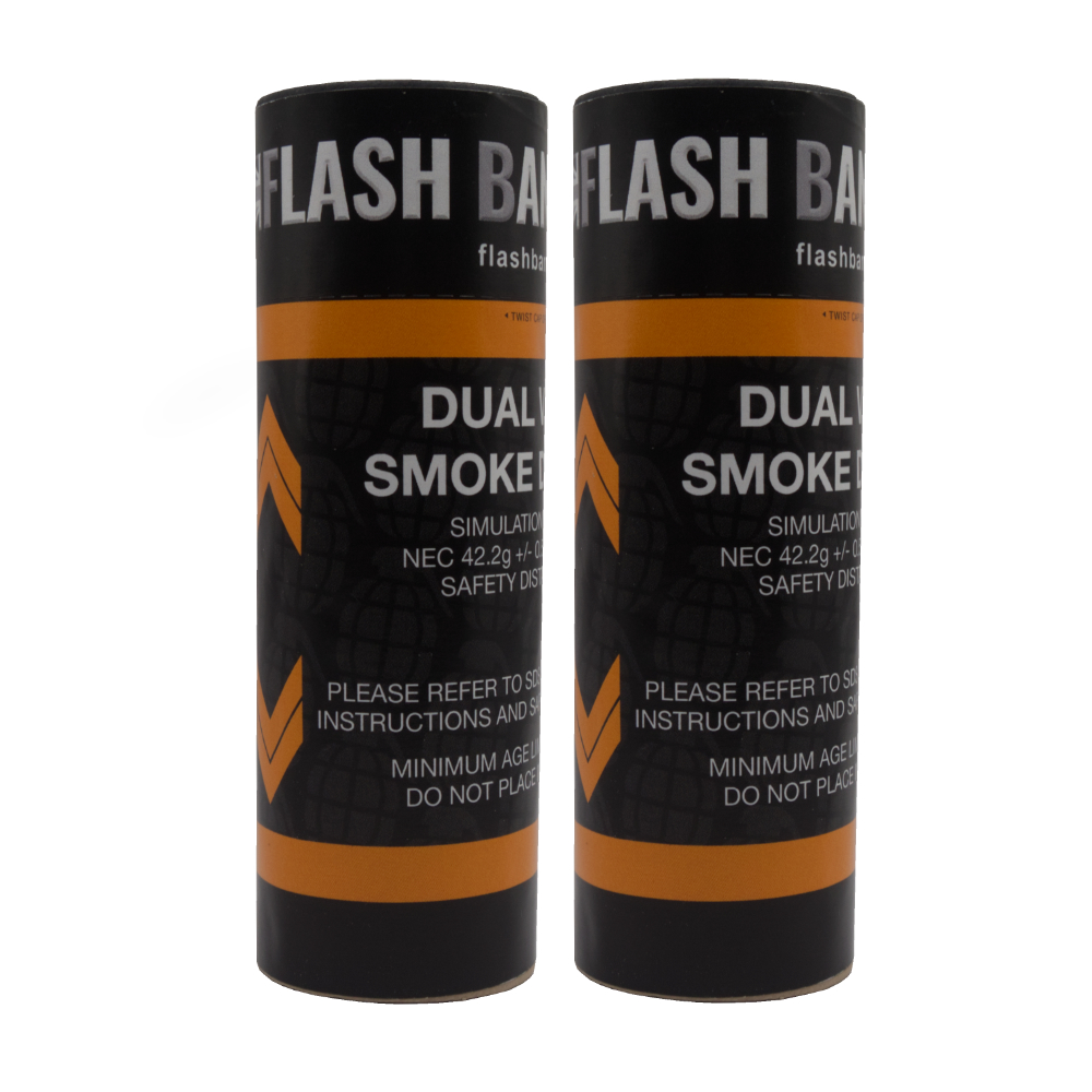 Orange-Dual-Vent-Smoke.jpeg Dual Vent (High Density Orange Smoke)-Friction Device - Image 1