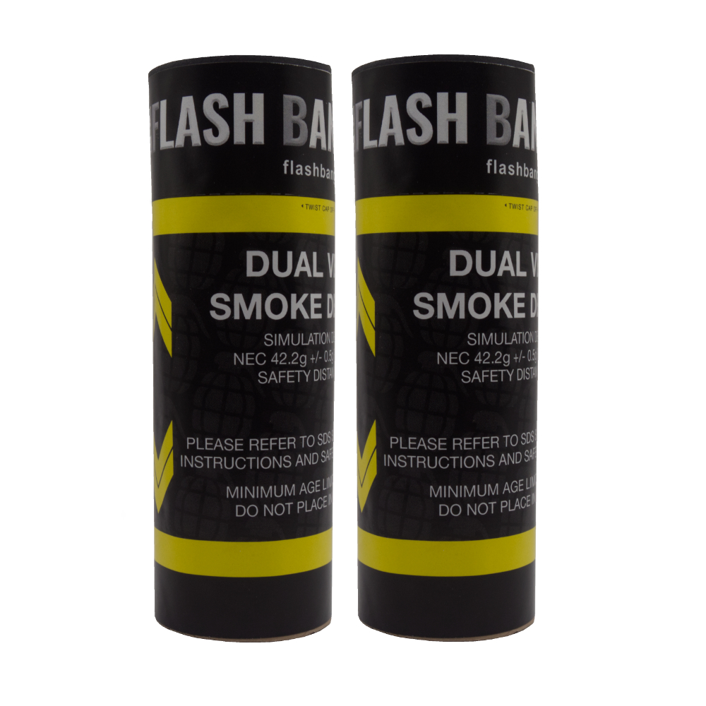 Yellow-Dual-Vent-Smoke-Device.jpeg Dual Vent Yellow (High Density Smoke)-Friction Device - Image 1