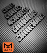 MLOK Aluminium 20mm Rail in 5/7/9/11/13 Slots Picatinny RIS RAS Rail with fixings - Image 8