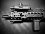Dual Fit MLOK & KEYMOD MGP-CQB Heavy Duty Aluminium 20mm Rail in 3/7/11/ Slots integrated sling point RIS RAS Rail with fixings - Image 2