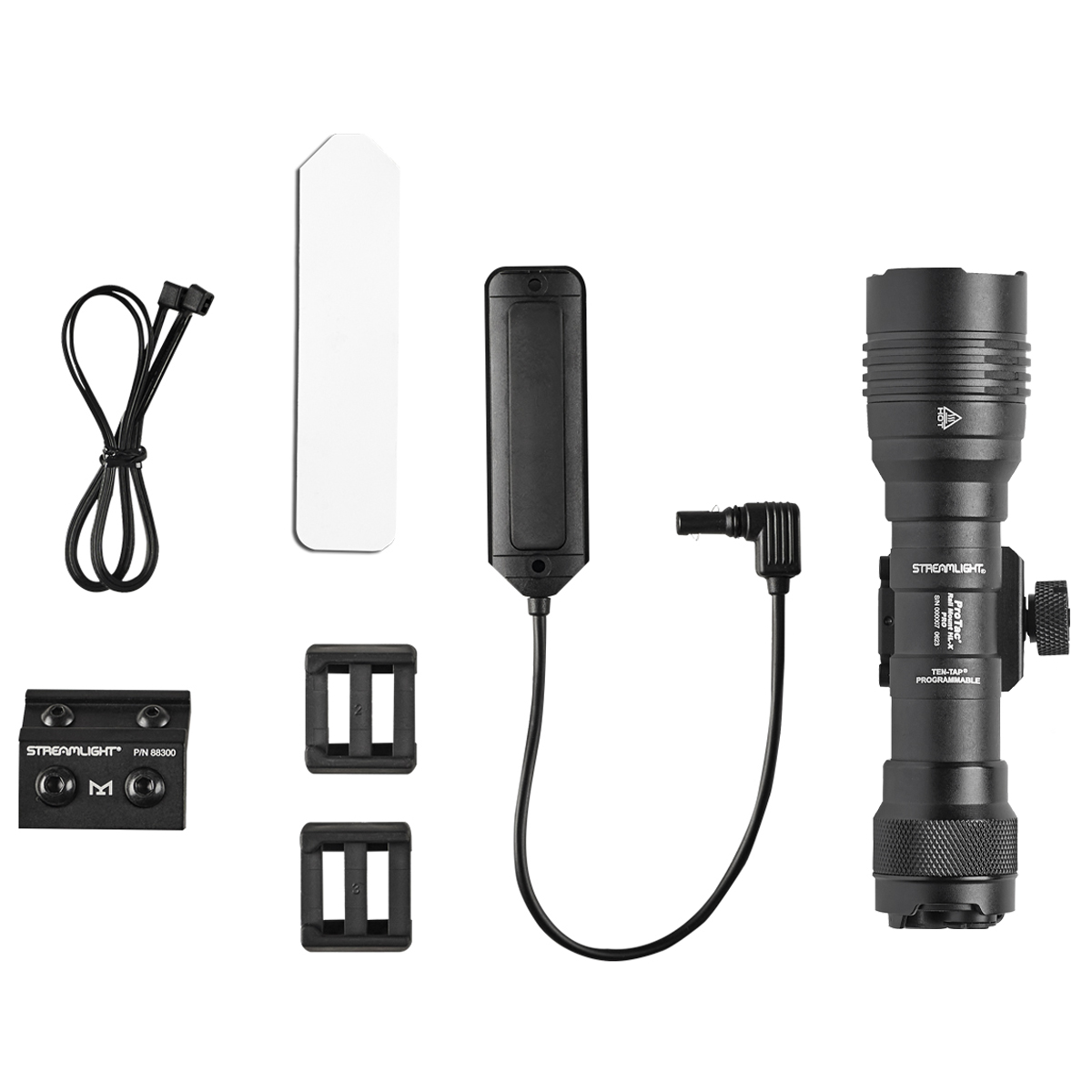 protac-rail-mount-hl-x-pro_1 ARMACORE TACTICAL HL-X STREAM PRO GUN LIGHT WITH RAIL MOUNT (BLACK) - Image 1