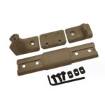 BCM Gripstop Rail Cover Black Tan