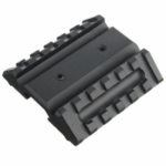 Double-sided 45° guide rail mount