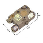 PEQ-15 Red and IR laser with VIS LED light